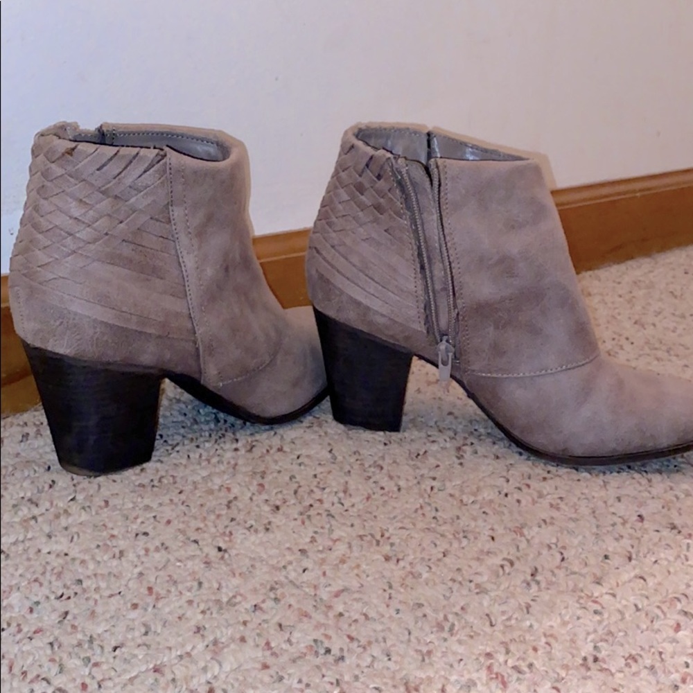 Tan booties